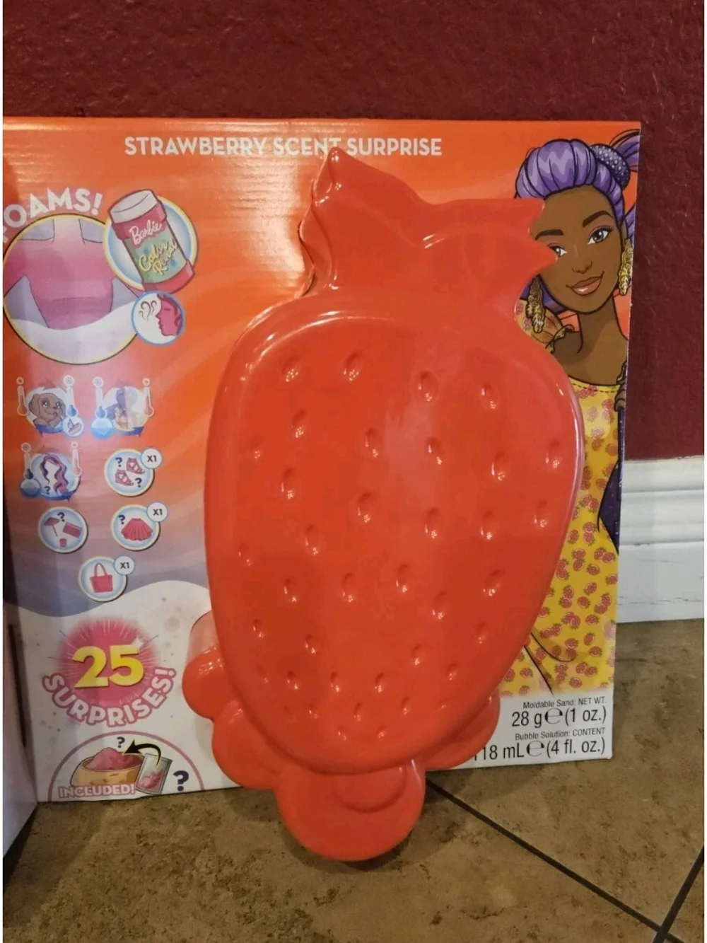 Barbie Strawberry Scent Surprise Color Reveal Doll Set - Pink/Purple